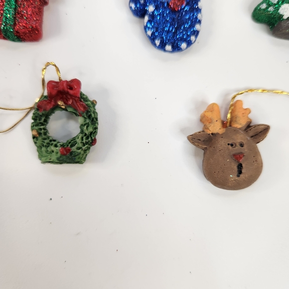 Kurt Adler Petite Treasures Resin Miniature Holiday Christmas Ornaments 8 Pc - Picture 4 of 9